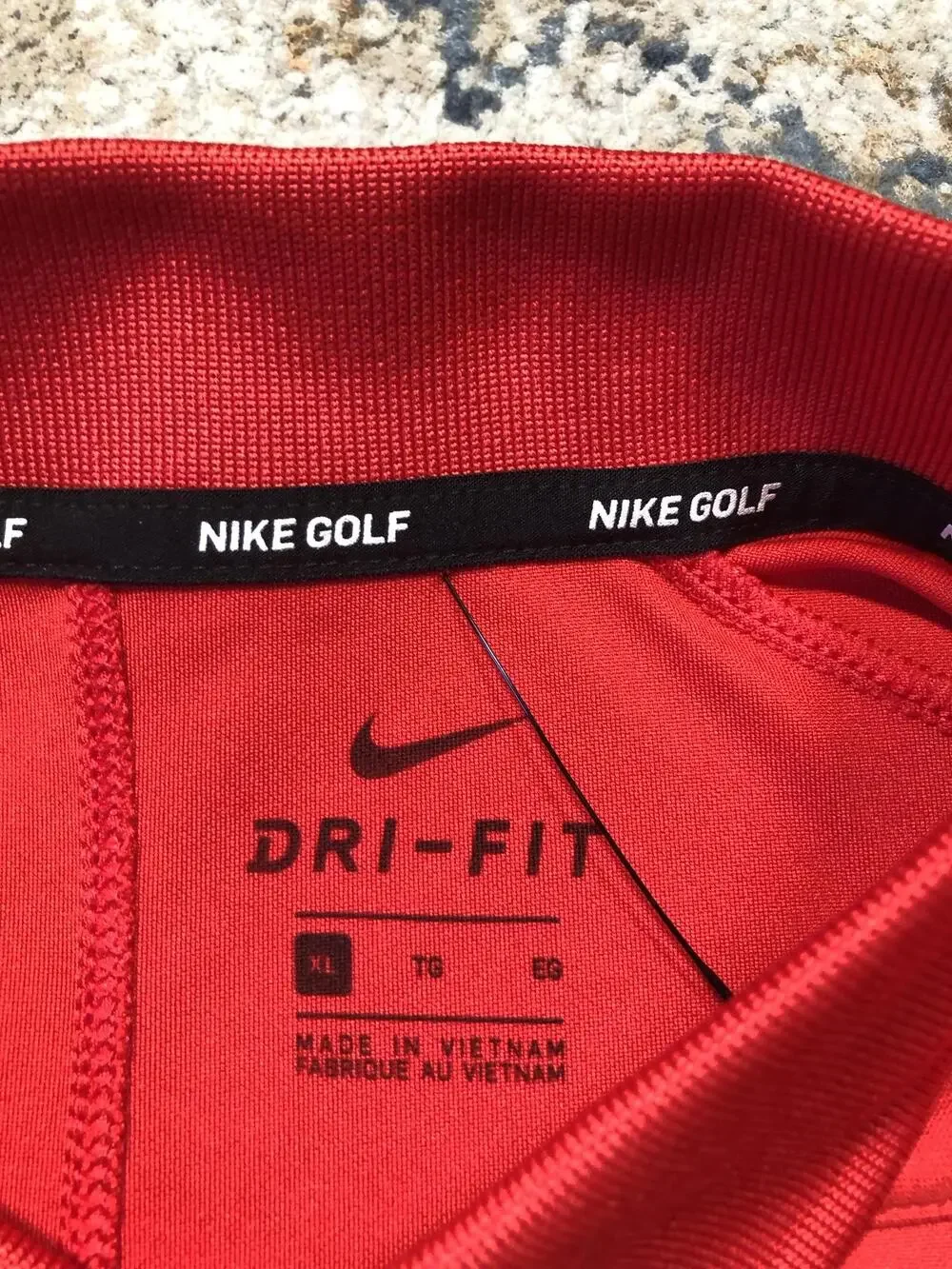 USA Basketball Polo Shirt Mens XL Red Nike Golf Dri-FIT Performance Top